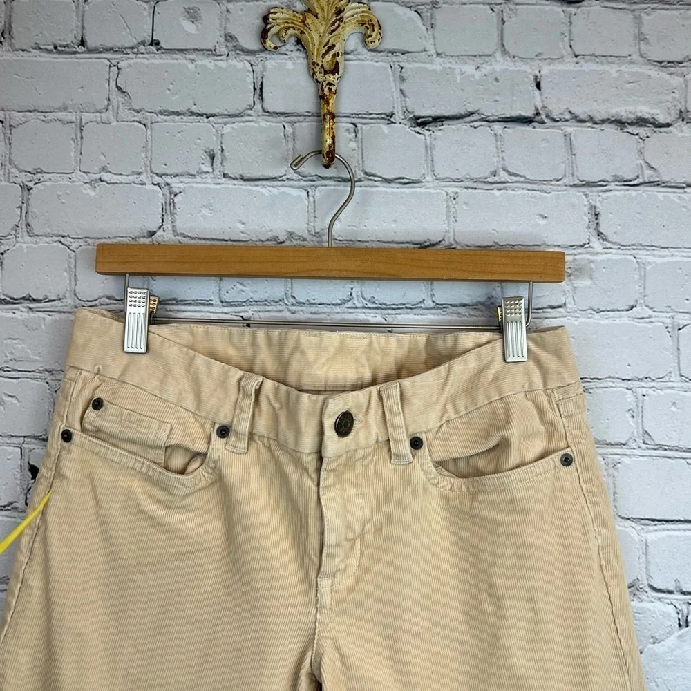 J CREW Vanilla Crème Cotton Corduroy‎ Jeans Pants, FAVORITE FIT, Size 29R